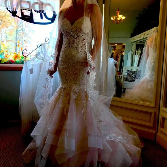 Mori Lee | Dresses | Morilee Wedding Dress Size 8altered Champagne Color
